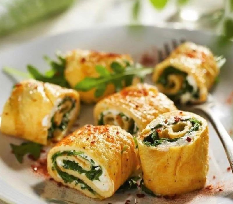 Rollitos de tortilla rellenos